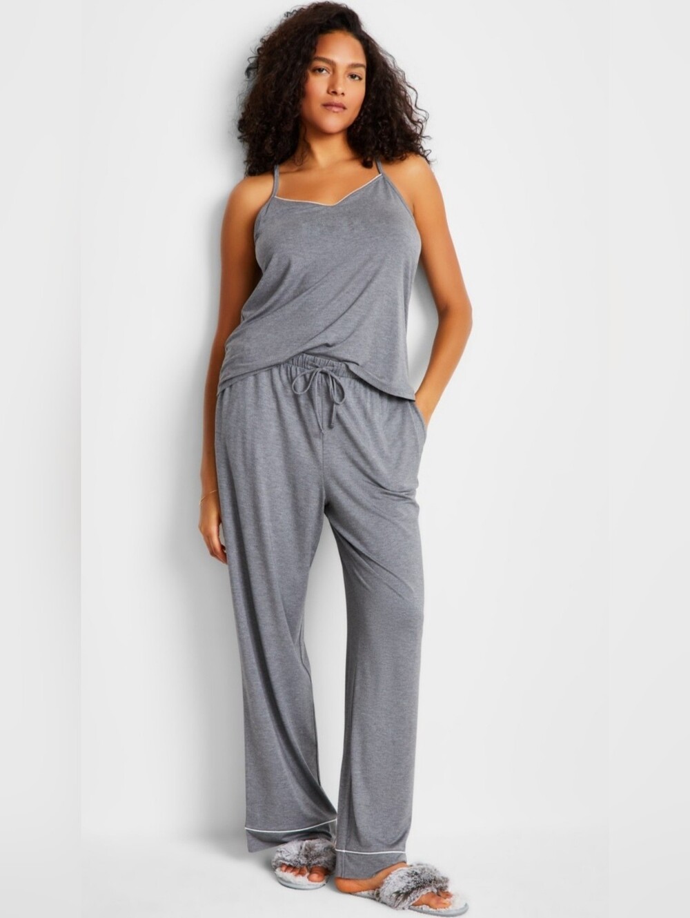 State of Day Women's Racerback Tank Pajama Pewter Heather